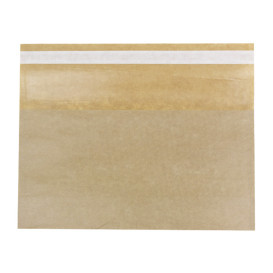 Sac avec Base et Fermeture Automatique Kraft 21x17 cm (100 utés)