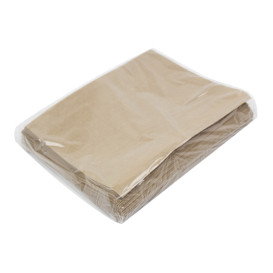 Sac avec Base et Fermeture Automatique Kraft 21x17 cm (100 utés)