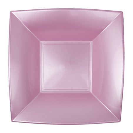 Assiette Plastique Réutilisable Creuse Violet Pearl PP 180mm (300 Utés)