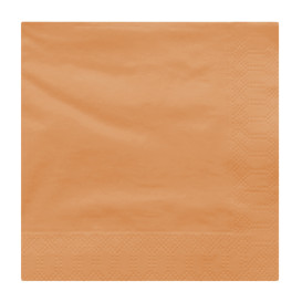 Serviette en Papier Ouate 40x40cm Saumon (50 Utés)
