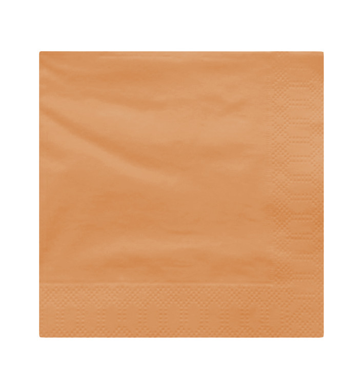 Serviette en Papier Ouate 40x40cm Saumon (1.200 Utés)