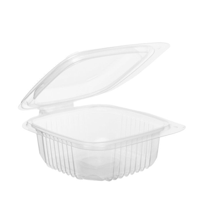 Boîte avec charnière PP Transparent 250ml 123x114mm (900 Utés) Boîte avec charnière PP Transparent 250ml 123x114mm (900 Utés)