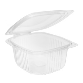 Boîte avec charnière PP Transparent 500ml 142x123mm (50 Utés)