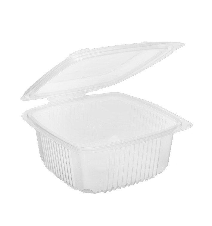 Boîte avec charnière PP Transparent 830ml 158x155mm (50 Utés) Boîte avec charnière PP Transparent 830ml 158x155mm (50 Utés)