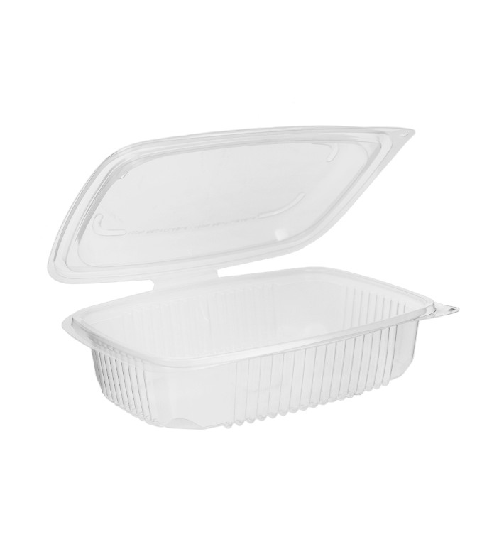 Boîte avec charnière PP Transparent 600ml 185x135mm (50 Utés) Boîte avec charnière PP Transparent 600ml 185x135mm (50 Utés)