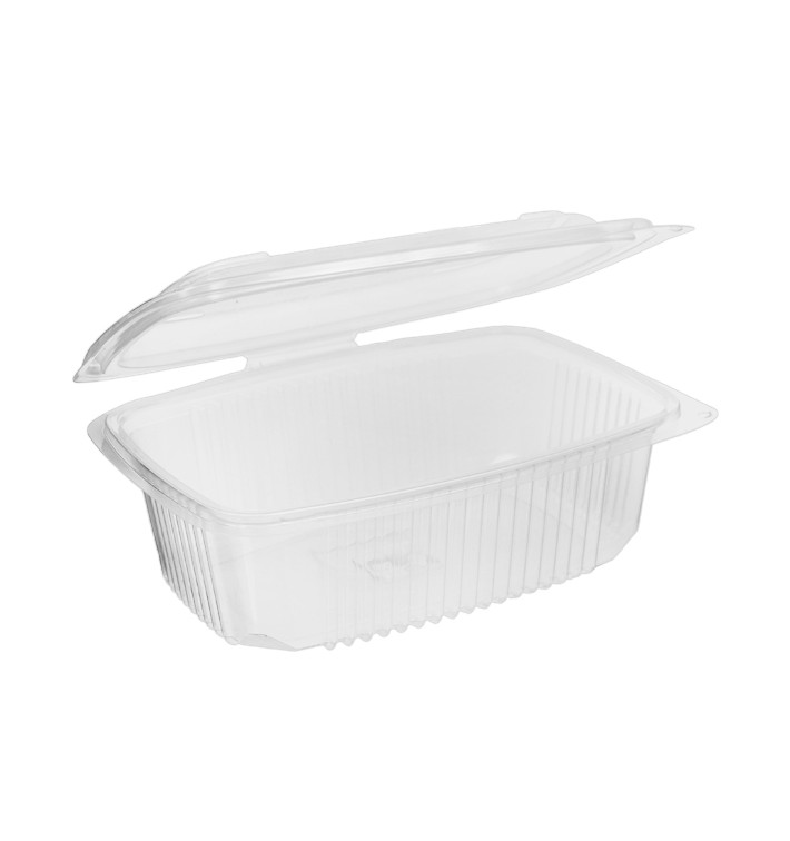 Boîte avec charnière PP Transparent 800ml 185x135mm (50 Utés)