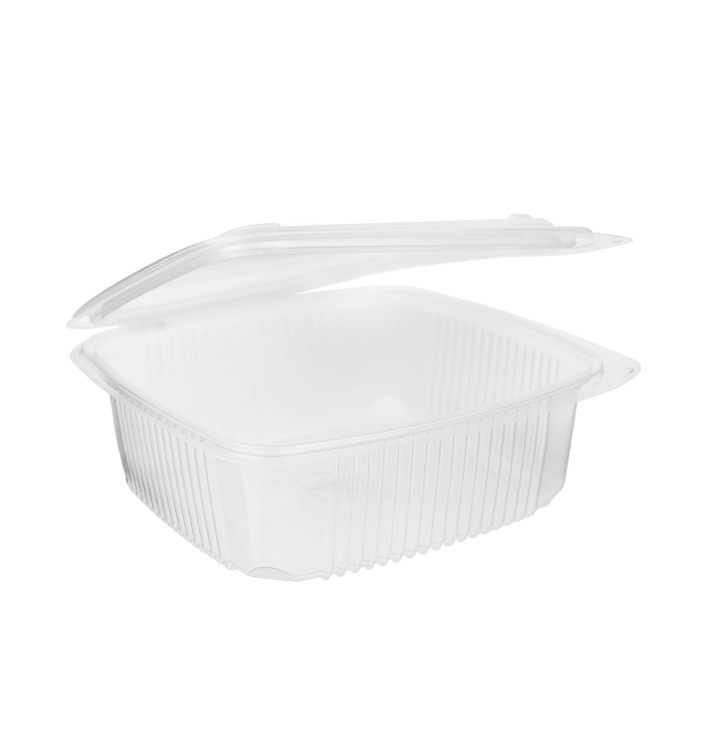 Boîte avec charnière PP Transparent 1200ml 190x185mm (50 Utés)