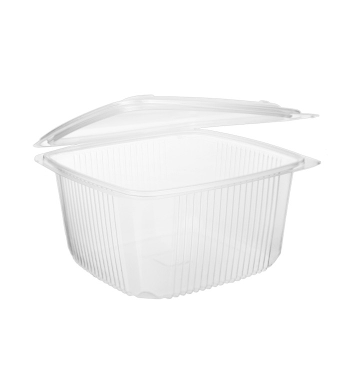 Boîte avec charnière PP Transparent 1800ml 190x185mm (300 Utés) Boîte avec charnière PP Transparent 1800ml 190x185mm (300 Utés)