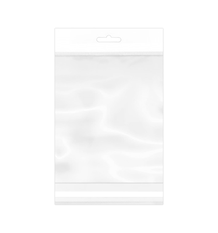 Sac en PP BO Avec Fermeture Adhésive et Trou Européen 16x22cm G160 (100 Utés) Sac en PP BO Avec Fermeture Adhésive et Trou Européen 16x22cm G160 (100 Utés)