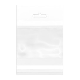 Sac en PP BO Avec Fermeture Adhésive et Trou Européen 8x12cm G160 (100 Utés)