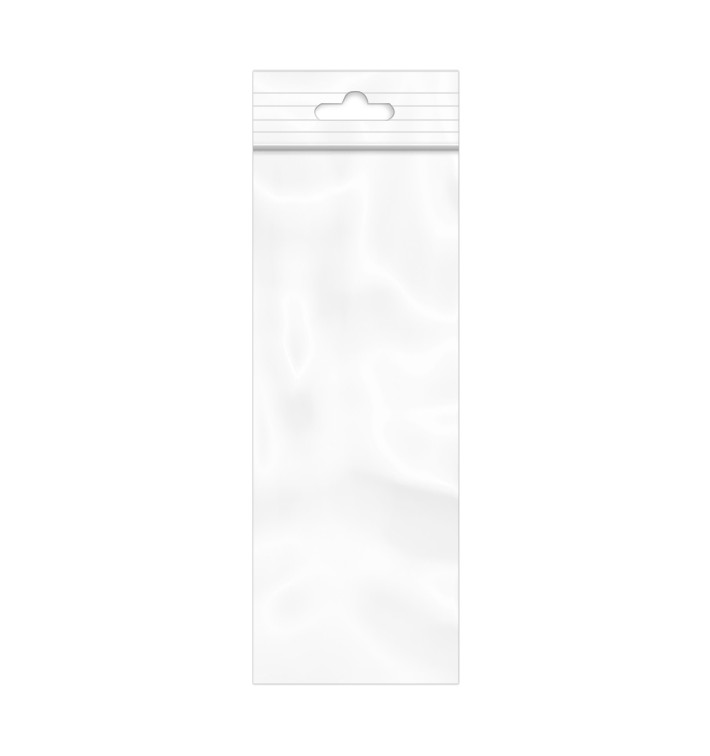 Sac en PE Fermeture Zip et Trou Européen 11.5x33.5cm G200 (100 Utés) Sac en PE Fermeture Zip et Trou Européen 11.5x33.5cm G200 (100 Utés)