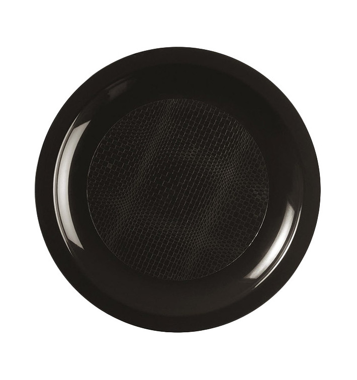 Assiette Plastique Réutilisable Plate Noir PP Ø185mm (25 Utés) Assiette Plastique Réutilisable Plate Noir PP Ø185mm (25 Utés)