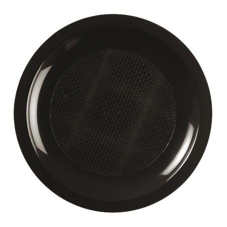 Assiette Dure Réutilisable Plate Or PP Ø18,5cm (25 Utés)