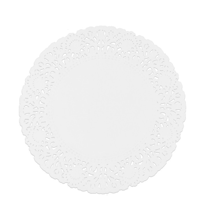 Dentelle en papier blanc Ø180mm (250 Unités) Dentelle en papier blanc Ø180mm (250 Unités)