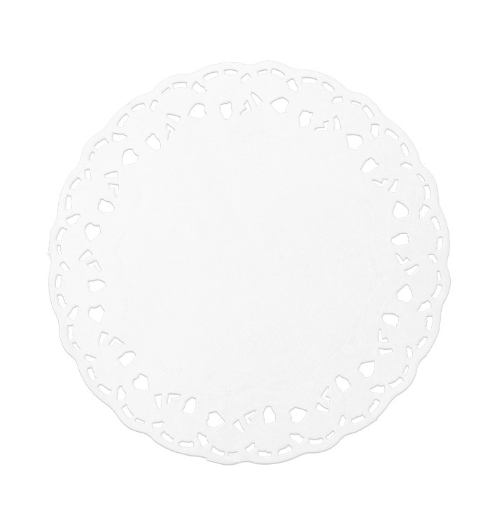 Dentelle en papier blanc Ø100mm (250 Unités) Dentelle en papier blanc Ø100mm (250 Unités)