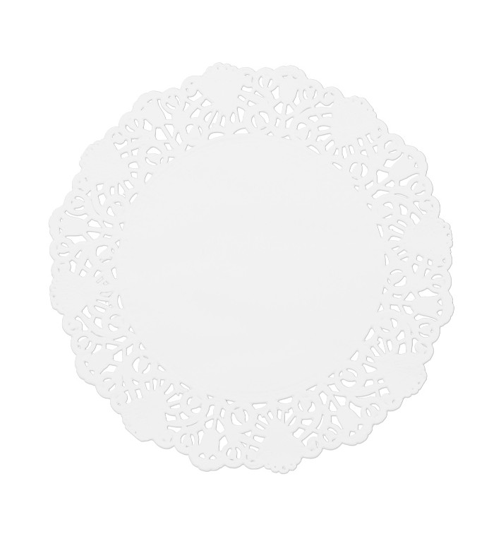 Dentelle en papier blanc Ø160mm (250 Unités) Dentelle en papier blanc Ø160mm (250 Unités)