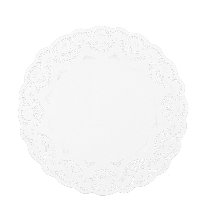 Dentelle en papier blanc Ø340mm (250 Unités) Dentelle en papier blanc Ø340mm (250 Unités)