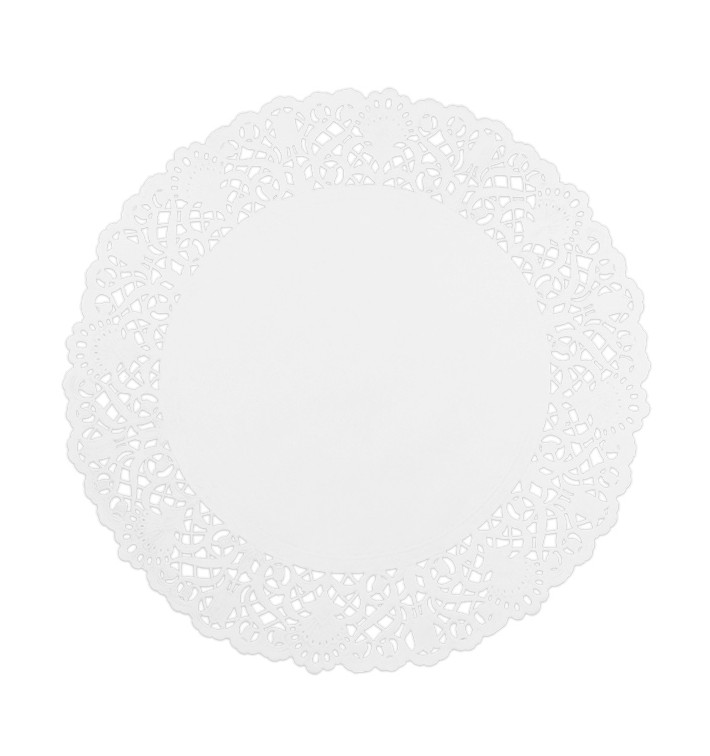Dentelle en papier blanc Ø240mm (2000 Unités) Dentelle en papier blanc Ø240mm (2000 Unités)