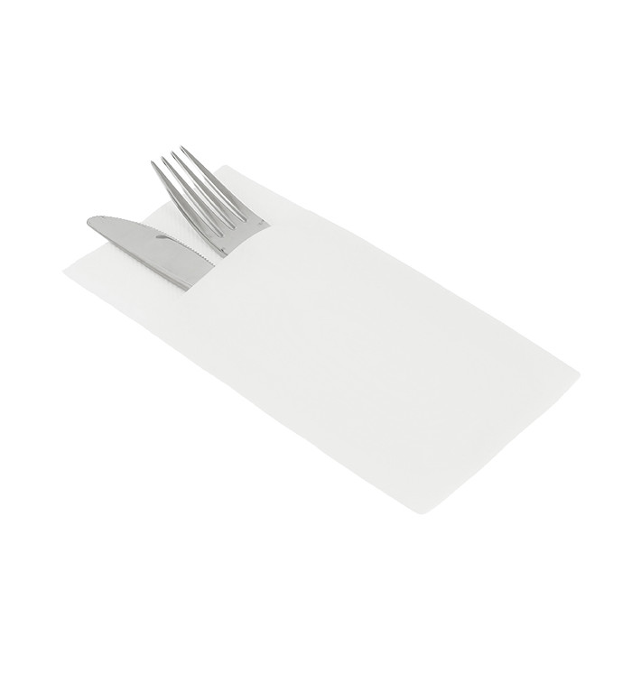 Serviette Kangourou en Airlaid Blanc 33x40cm (30 unités) Serviette Kangourou en Airlaid Blanc 33x40cm (30 unités)