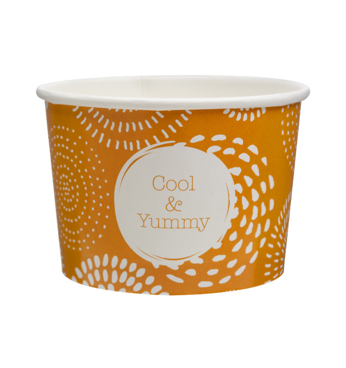 Pot à glace en carton 10oz/310ml Cool&Yummy (600 Unités) Pot à glace en carton 10oz/310ml Cool&Yummy (600 Unités)