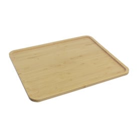 Plateau Cocktail en Bambou Naturel 32,5x26,5x1cm (1 Uté)