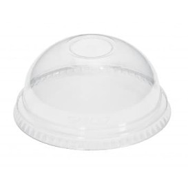 Courvercle Dôme Non Perforé PET Cristal Ø9,3cm 