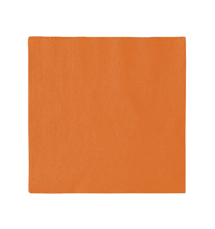 Serviette Papier 2 épaisseurs Orange 33x33cm (50 Unités) Serviette Papier 2 épaisseurs Orange 33x33cm (50 Unités)