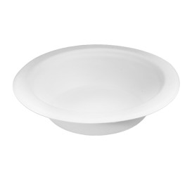 Bol Classique Canne à Sucre Bagasse Blanc 470ml (50 Utés)