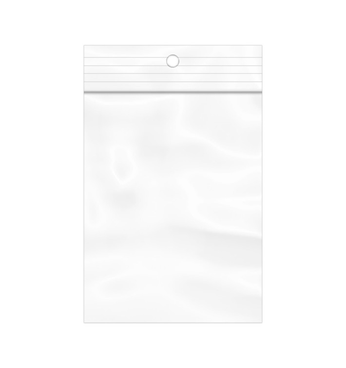 Sac en PE Fermeture Zip et Perforation Arrondie 6x8cm G200 (1.000 Utés) Sac en PE Fermeture Zip et Perforation Arrondie 6x8cm G200 (1.000 Utés)