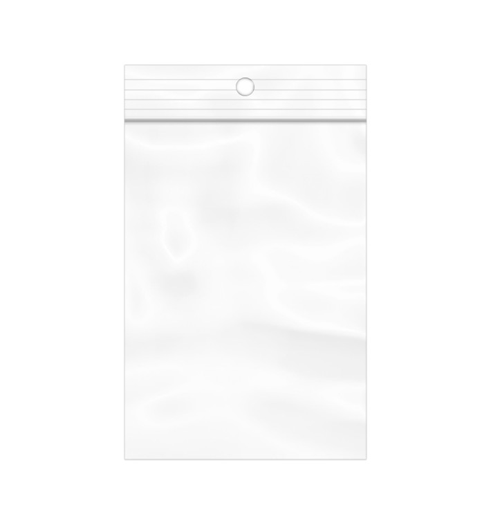 Sac en PE Fermeture Zip et Perforation Arrondie 7x10cm G200 (1.000 Utés) Sac en PE Fermeture Zip et Perforation Arrondie 7x10cm G200 (1.000 Utés)