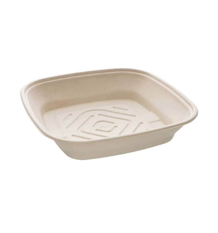 Bol Canne à Sucre Carré Naturel 4500ml 36cm (25 Utés) Bol Canne à Sucre Carré Naturel 4500ml 36cm (25 Utés)