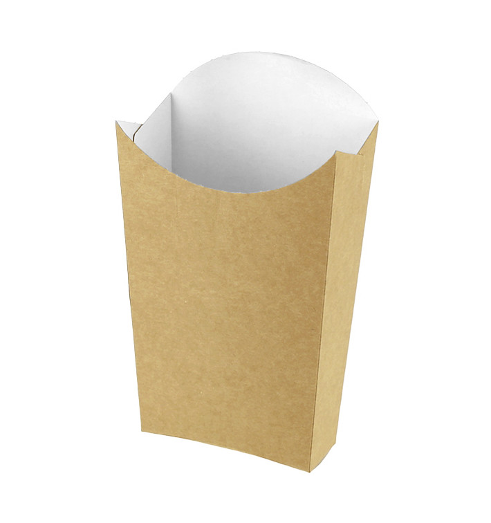 Etui à Frites Kraft Grand 8,2x3,3x14,9cm ( 400 Utés) Etui à Frites Kraft Grand 8,2x3,3x14,9cm ( 400 Utés)