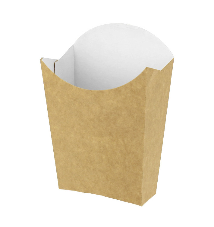Etui à Frites Kraft Moyen 8,2x3,5x12,5cm (500 Utés) Etui à Frites Kraft Moyen 8,2x3,5x12,5cm (500 Utés)
