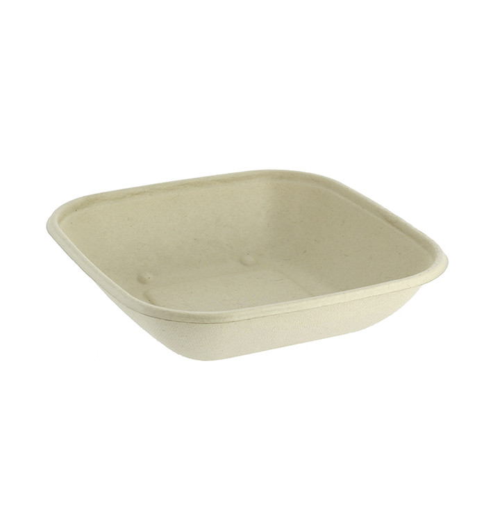 Bol Canne à Sucre 500ml 170x170x30mm (50 Utés) Bol Canne à Sucre 500ml 170x170x30mm (50 Utés)