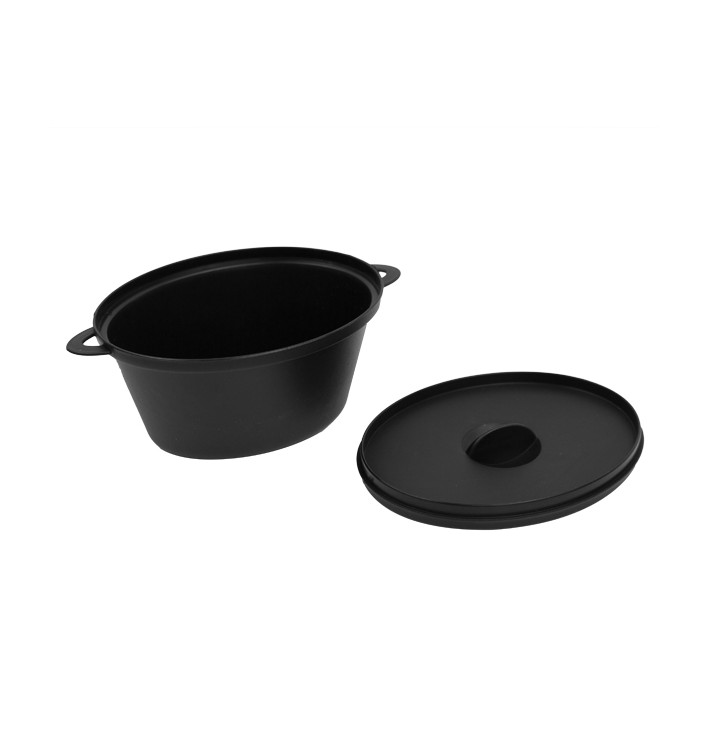 Verrine cocotte Noir avec Couvercle 15,6x10,1cm (144 Utés) Verrine cocotte Noir avec Couvercle 15,6x10,1cm (144 Utés)