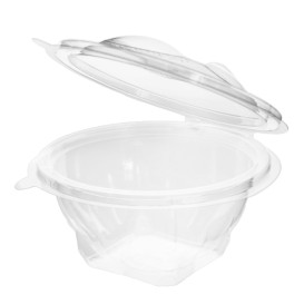 Saladier Rond avec charnière APET Transparent 250ml Ø120mm (60 Utés)