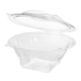 Saladier Rond avec charnière APET Transparent 500ml Ø156mm (50 Utés)