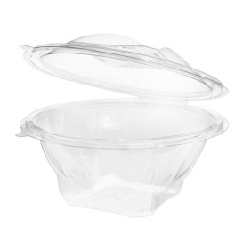 Saladier Rond avec charnière APET Transparent 750ml Ø172mm (25 Utés)