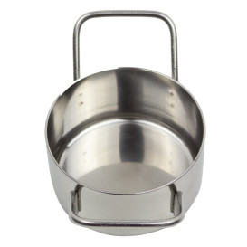 Mini Cocotte en Acier Inoxydable Ø8x4,5cm (1 Uté)