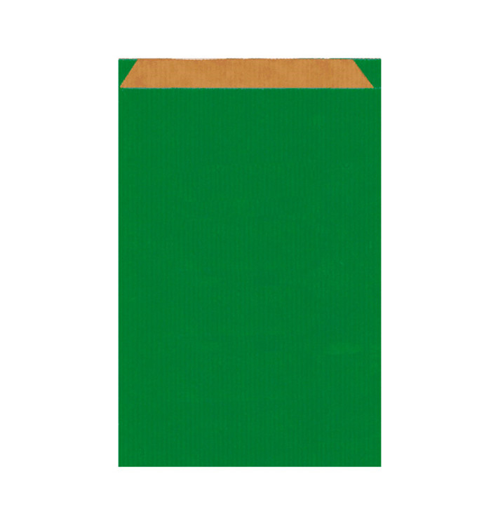 Sac Papier Kraft Vert 26+9x38cm Sac Papier Kraft Vert 26+9x38cm