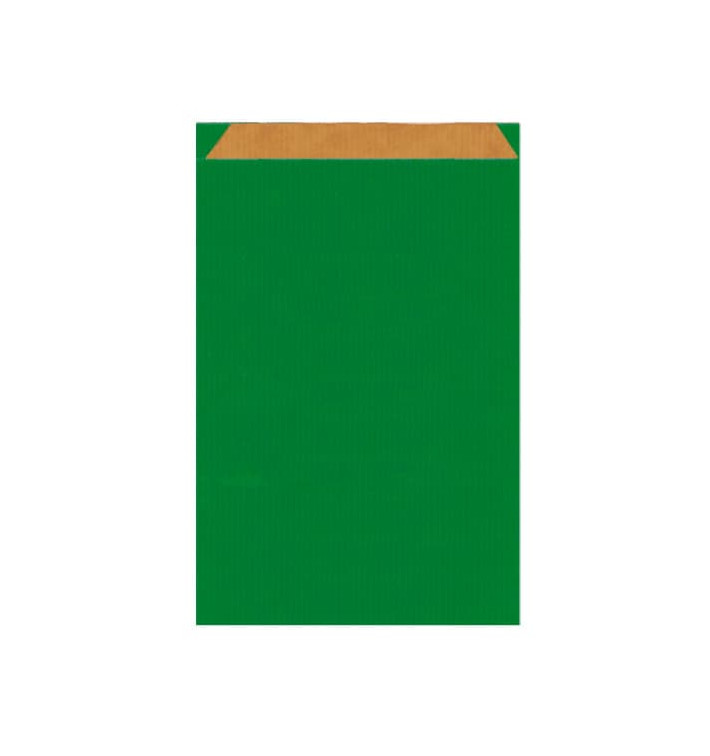 Sac Papier Kraft Vert 12+5x18cm Sac Papier Kraft Vert 12+5x18cm