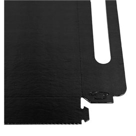 Plateau moyen en carton noir mat (22x16 cm)