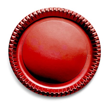 Assiette ronde Carton "Party" Rouge 29cm (60 Unités)