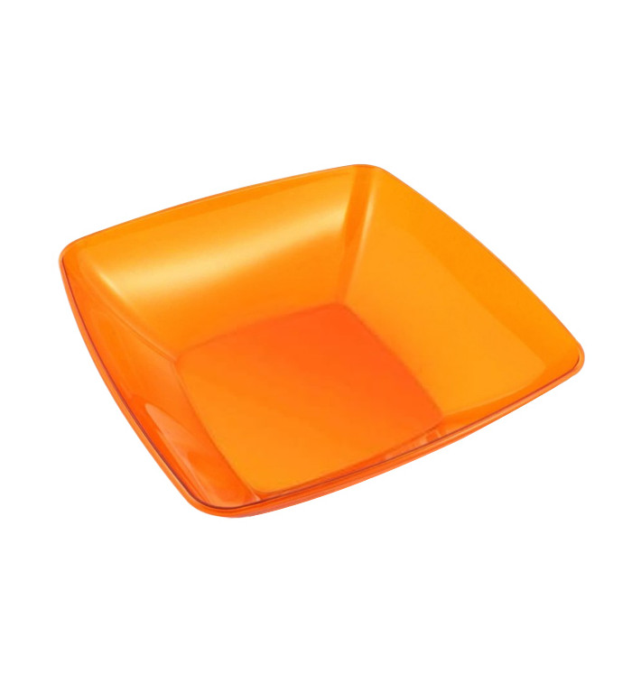 Bol PS Cristal Dur Orange 3500ml 28x28cm (1 Uté) Bol PS Cristal Dur Orange 3500ml 28x28cm (1 Uté)