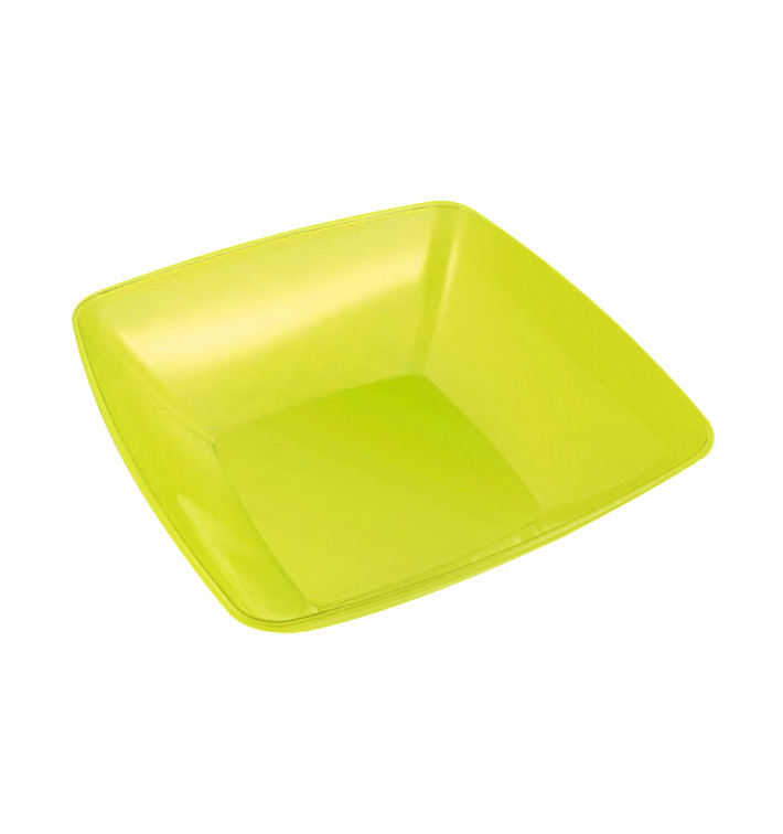 Bol PS Cristal Dur Vert 3500ml 28x28cm (1 Uté)