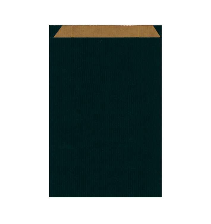Sac Papier Kraft Noir 26+9x38cm Sac Papier Kraft Noir 26+9x38cm