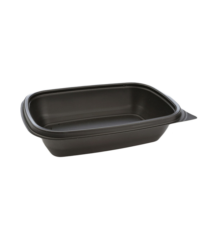 Barquette Plastique PP Noir 500ml 20x13x5cm 500ml (50 Utés) Barquette Plastique PP Noir 500ml 20x13x5cm 500ml (50 Utés)
