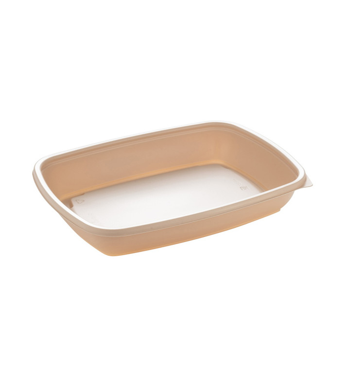 Barquette Plastique PP Crème 600ml 23x16,5cm (300 Utés) Barquette Plastique PP Crème 600ml 23x16,5cm (300 Utés)
