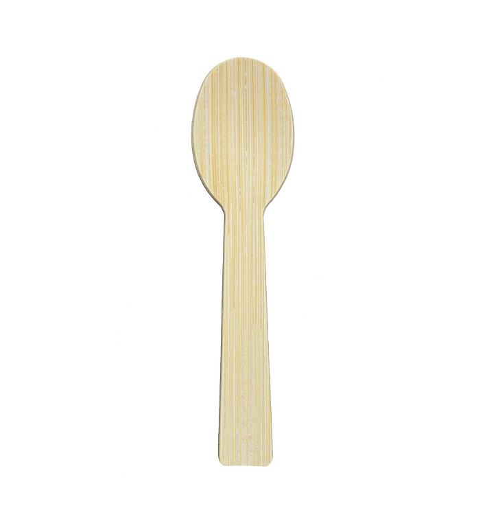 Cuillère en Bambou 9cm (50 Utés) Cuillère en Bambou 9cm (50 Utés)