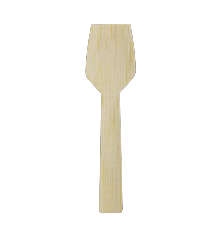 Cuillère en Bambou 9cm (100 Utés) Cuillère en Bambou 9cm (100 Utés)